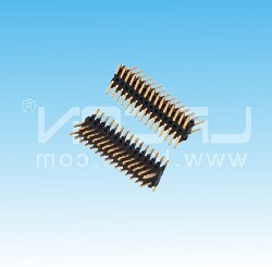 0.8*1.2mm间距 双排针 贴片 塑高1.40mm/0.8*1.2mm Pin Header Dual Row SMT  H=1.40mm